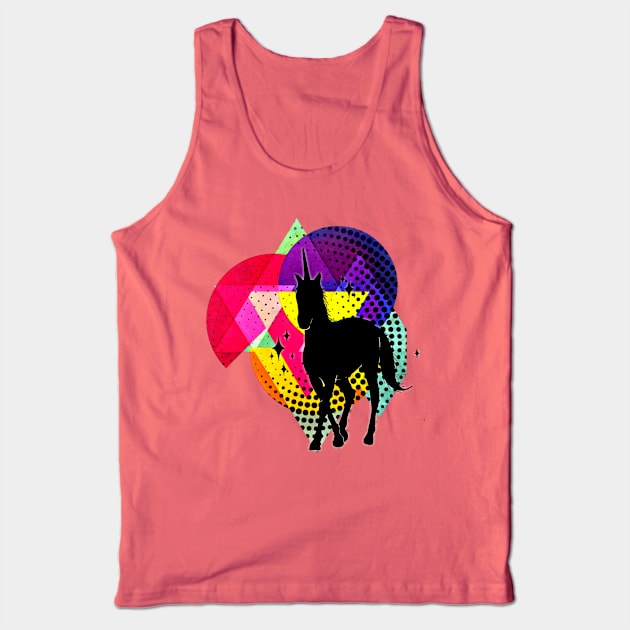 80s Nostalgia Equestrian Art Tank Top by AlondraHanley